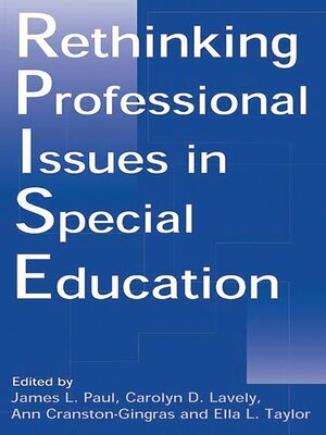 cover image of Rethinking Professional Issues in Special Education